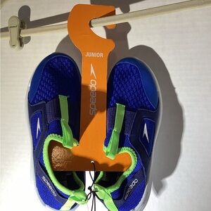 Speedo Junior Aqua and Lime Water Shoes